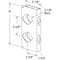 Prime-Line Prime-Line 9 in. H X 3.875 in. L Brass-Plated Brass Brass Lock and Door Reinforcer U 9560 - alternate 2